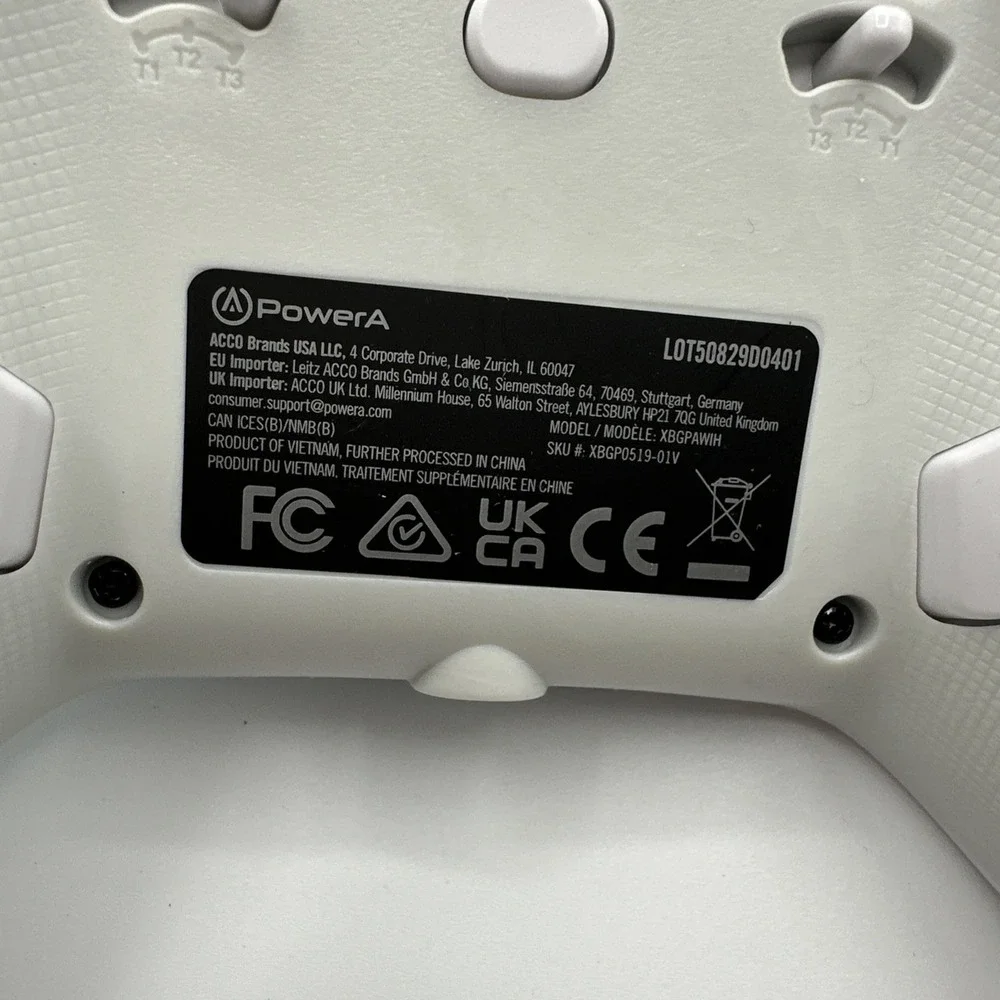 PowerA‎ Advantage Wired Controller - XBox Series x S Artic Ice White
